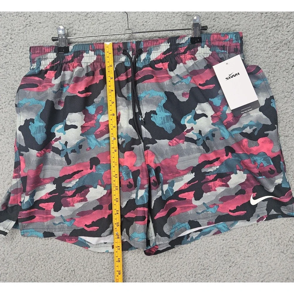 Nike Swim Trunks Men's XL Dusty Cactus Camo 4 Way Stretch Shorts NWT